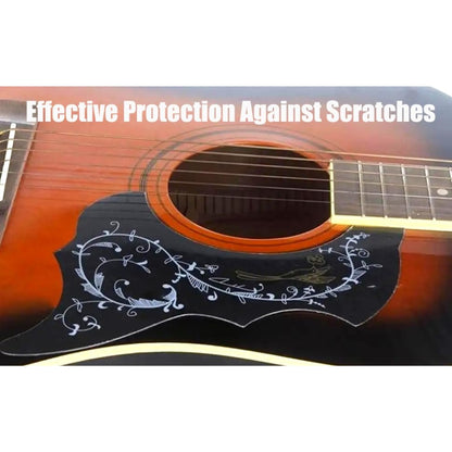 Gibz's guitar SP-HBPG 001 Acoustic Guitar Pickguard Scratch Plate Hummingbird Pattern Black High Quality