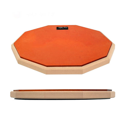Softline Pro 12" & 10 Corners Dumbed Drum Practice Pad - Single Sided (Red - Single Sided)