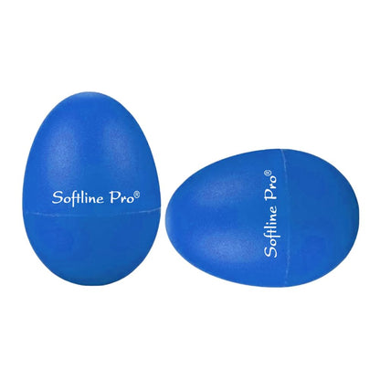 Two blue massage balls with 'Softline Pro' branding on a white background