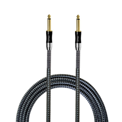 Softline Pro SPJJ 500-C 6.35mm to 6.35mm Guitar Cable, 5m Gold Plated Durable Nylon Braided Instruments Cable