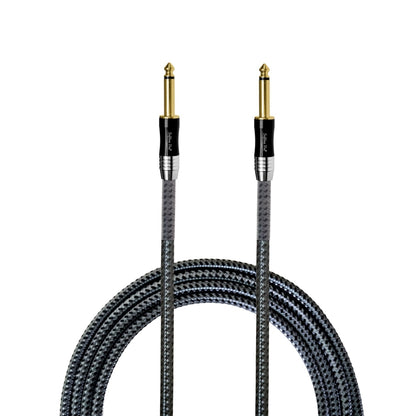 Softline Pro SPJJ 900-C 6.35mm to 6.35mm Guitar Cable, 9m Gold Plated Durable Nylon Braided Instruments Cable