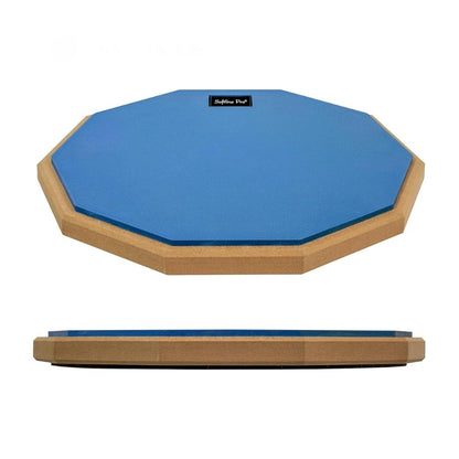 Softline Pro 12" & 10 Corners Dumbed Drum Practice Pad - Single Sided (Blue - Single Sided)
