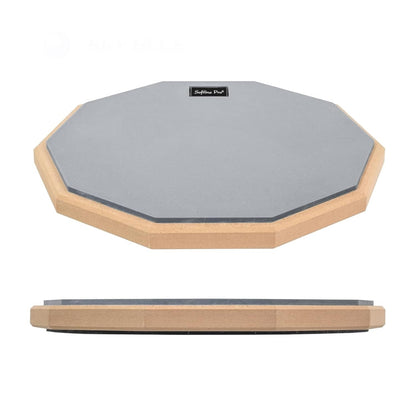 Softline Pro 12" & 10 Corners Dumbed Drum Practice Pad - Single Sided (Grey - Single Sided)