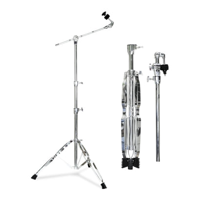 Softline Pro SP-CS-H Double-Braced Cymbal Boom Stand Height Adjustment Medium Weight Boom Stand Sturdy Double-Braced Tripod legs Cymbal Stand (Cymbal Stand - H)