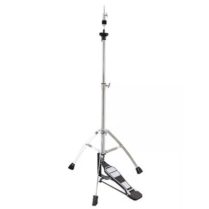 Drum stand with pedal on a white background