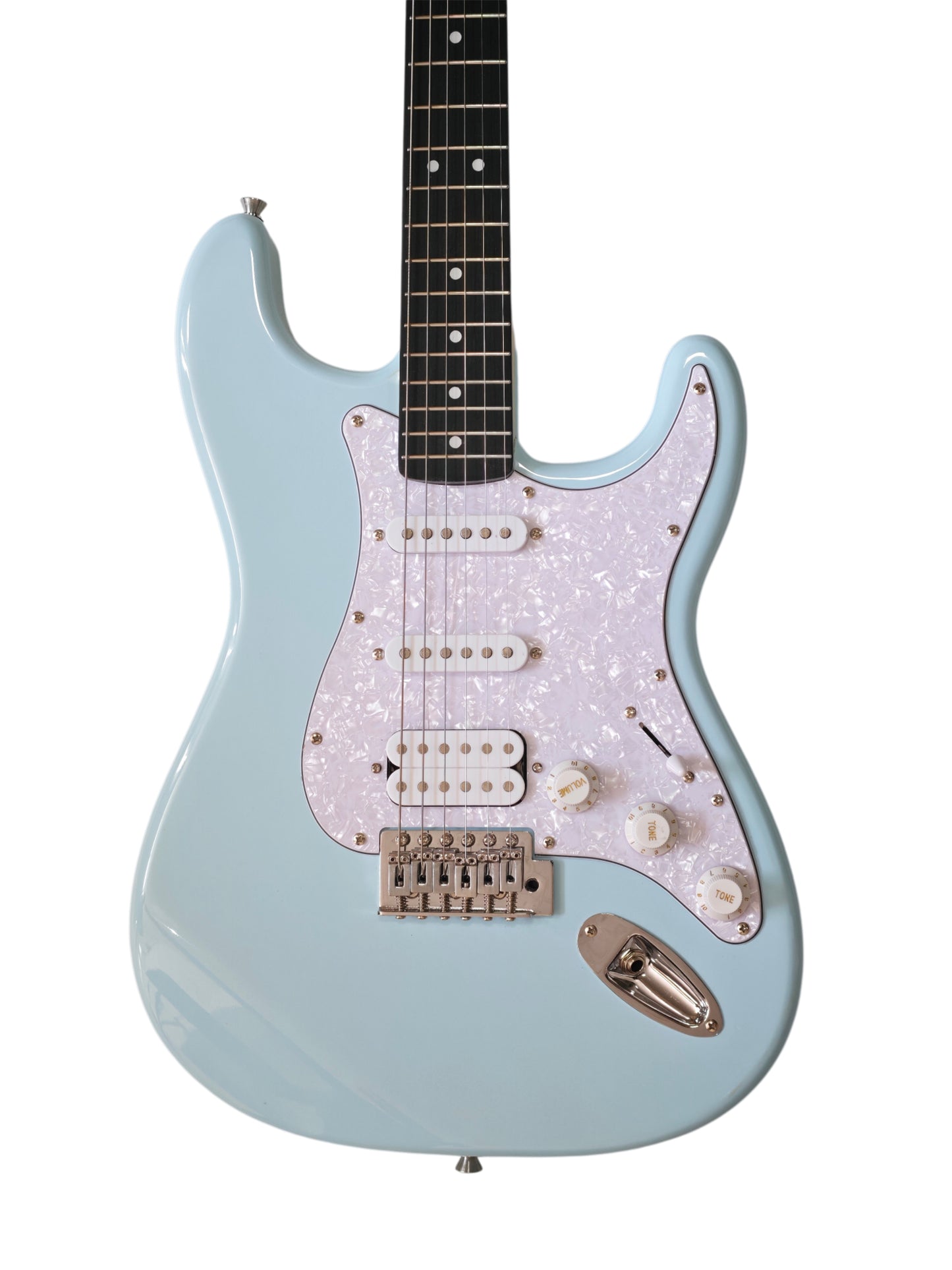 Gibz's Guitars TME 600 ST4 Pearlized Safeguard Electric Guitar (TME 600 LB)