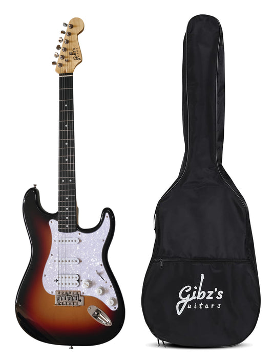 Gibz's Guitars TME 600 ST4 Pearlized Safeguard Electric Guitar (TME 600 SB)