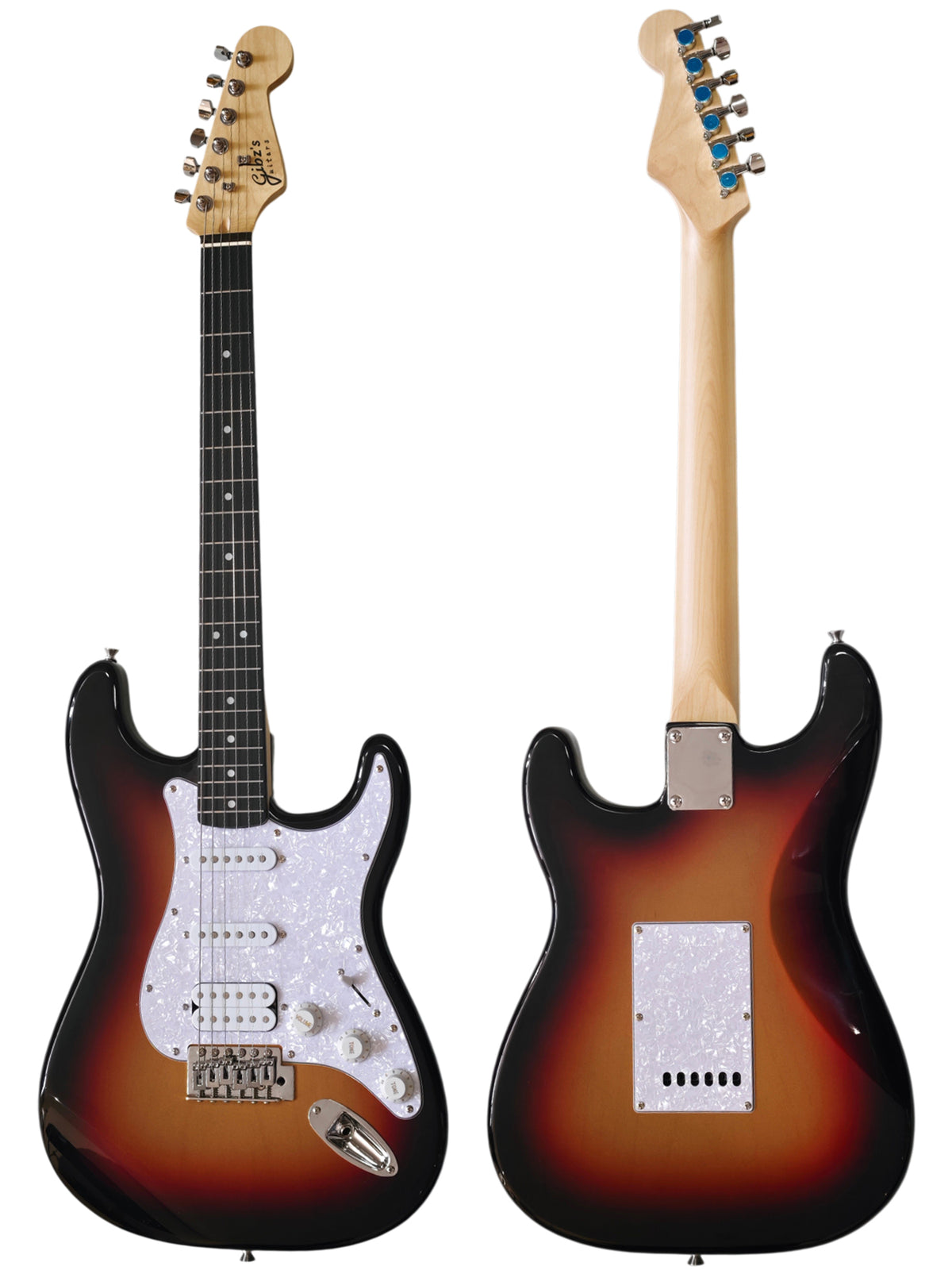 Gibz's Guitars TME 600 ST4 Pearlized Safeguard Electric Guitar (TME 600 SB)