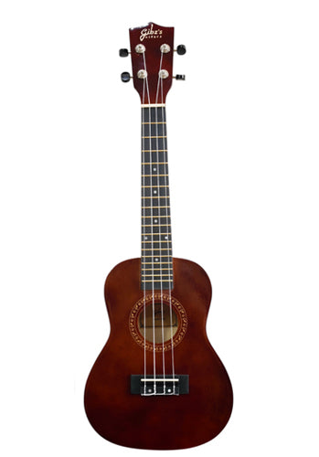Gibz's Guitars 23-Inch Glossy Concert Ukulele with Bag (G23 - BR)