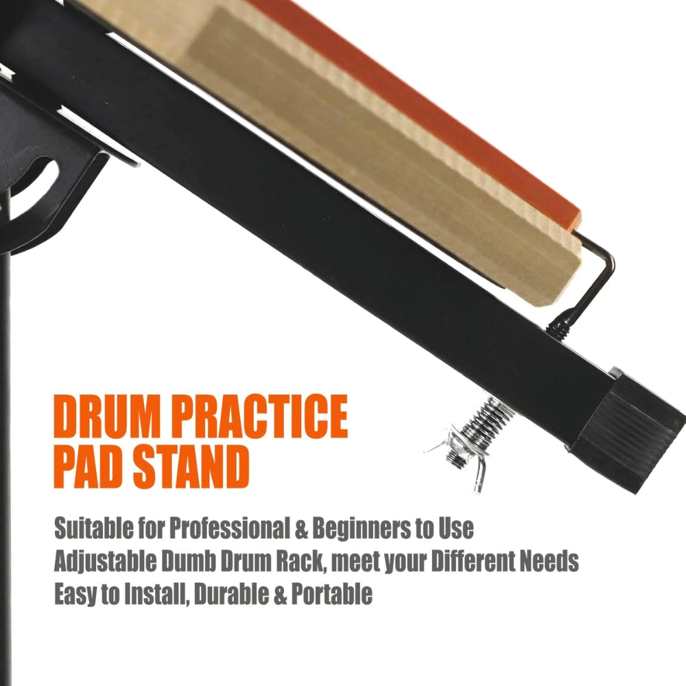 Tripod drum practice pad stand with adjustable height