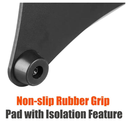 Adjustable height monitor speaker stand, 
Stable base design of the SP 901 T monitor speaker stand

