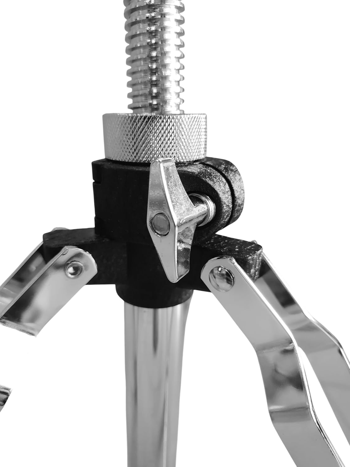 Close-up of a metal tool with a white background