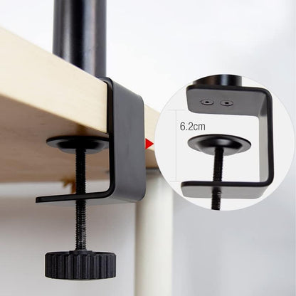 Heavy-duty clamp base speaker stand for desktop setup, 
Best studio monitor stands under ₹4000
