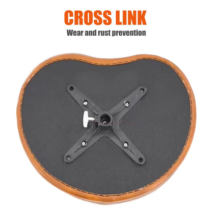 Heart-shaped product with metal stand and 'Cross Link' text on a plain background