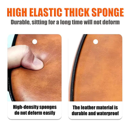 High-elastic thick sponge with leather material showcasing durability and waterproof properties.
