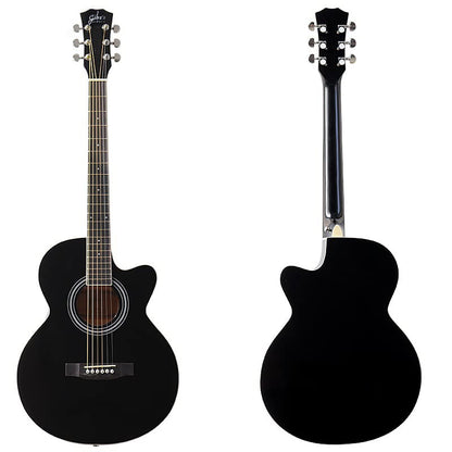 Close-up of guitar soundhole and strings