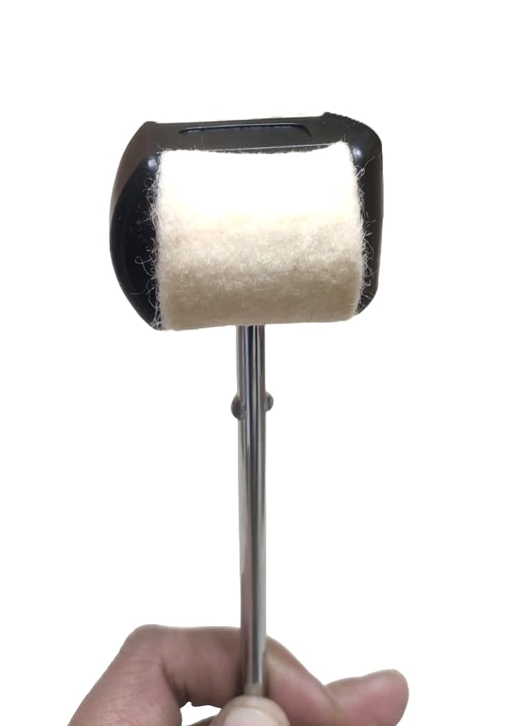 Side angle showing the thickness and bounce of the 8-inch and 10-inch muted pads