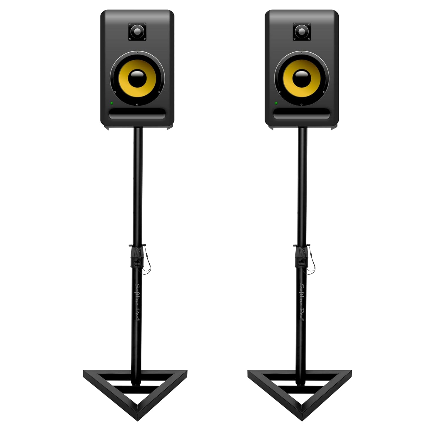 Side-by-side view of SP08 speaker stands with accessories

buy Monitor stand pair for home studio