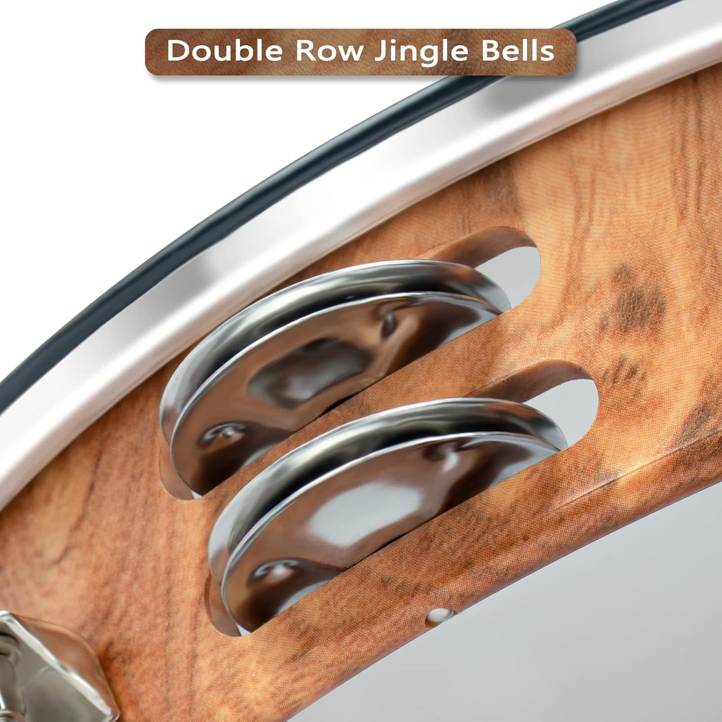 Close-up of Tambourine Rim and Tuning Key Mechanism - SP SHT 002
